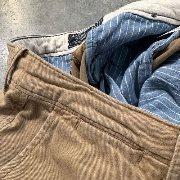 Abercrombie & Fitch Tan Men’s Size 30x27.5 Skinny Chino Cotton Blend Preppy - Picture 14 of 16